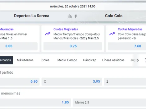 El favorito para Deportes La Serena vs Colo Colo
