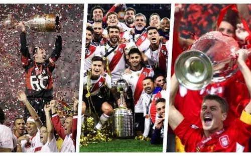 5) Sao Paulo, River Plate y Liverpool: 12 títulos