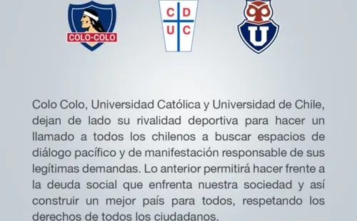 Comunicado de los tres grandes