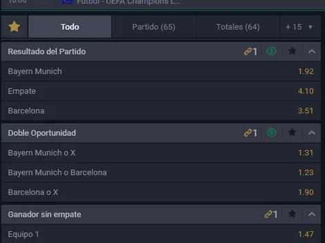 Bayern Múnich vs Barcelona: El favorito