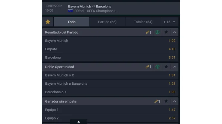 Bayern Múnich vs Barcelona: El favorito