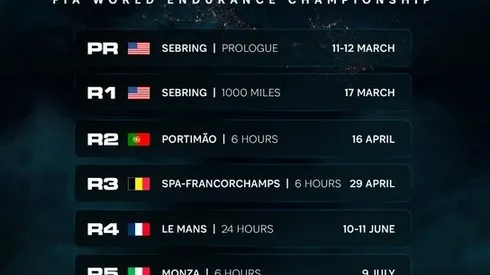 WEC se expande a siete jornadas en 2023