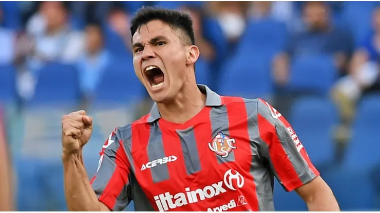 Galdames anotó su primer gol con la camiseta del Cremonese.