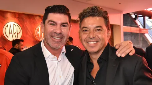 Salas llegó al homenaje a Marcelo Gallardo