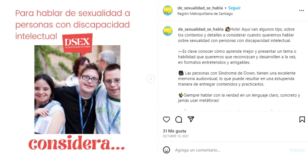 Post del Instagram de Carolina Pastene | Foto: Instagram