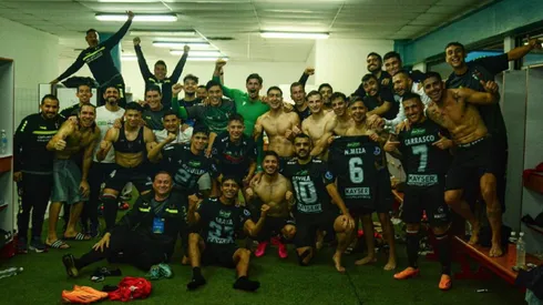 Palestino celebra su goleada histórica en Venezuela