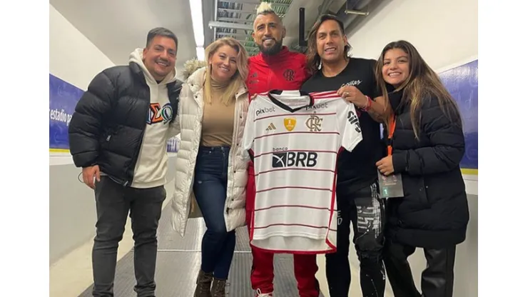 Vidal y Sanhueza compartieron en Collao
