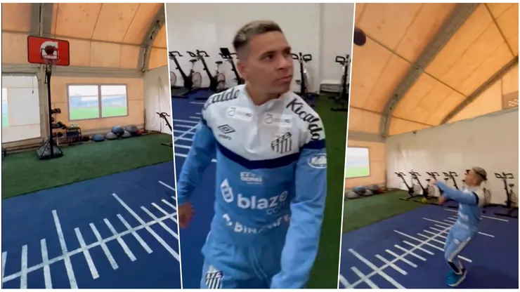 El ex jugador de Universidad de Chile que se burló de la U volvió al CDA para preparar con Santos el partido frente a Audax por la Sudamericana.