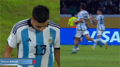 Tomás Avilés jugó el Sudamericano Sub 20 por la Roja y el Mundial, por Argentina. En su debut por la Albiceleste, fue expulsado por doble amonestación.