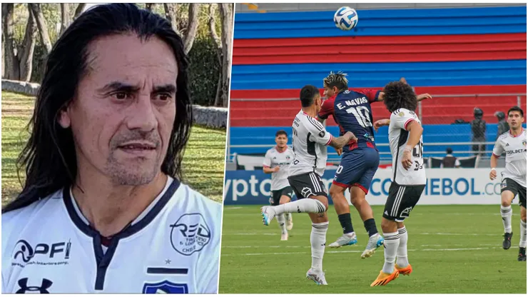 Coca Mendoza aburrido con otro "condoro" de Maximiliano Falcón en Colo Colo.