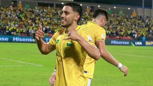 Gonzalo Lencina, el delantero argentino que miran en Colo Colo, según la prensa colombiana.