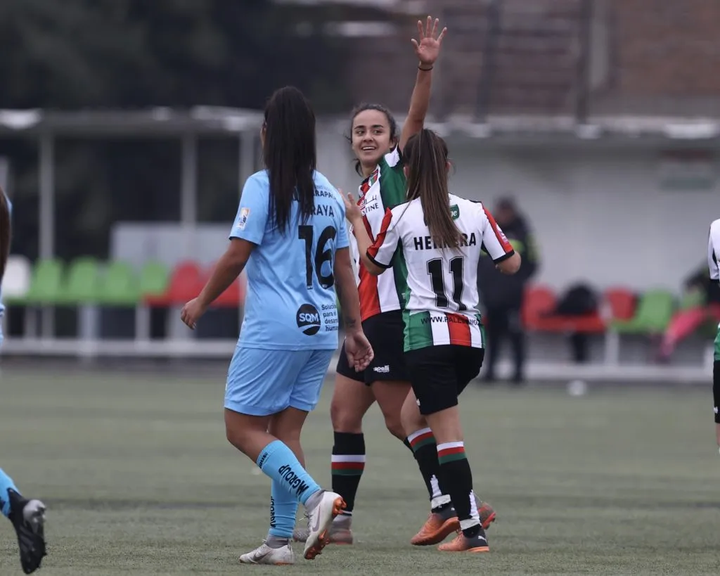 Las árabes lograron la goleada en los minutos de adición del partido. | Francisco Longa / Palestino