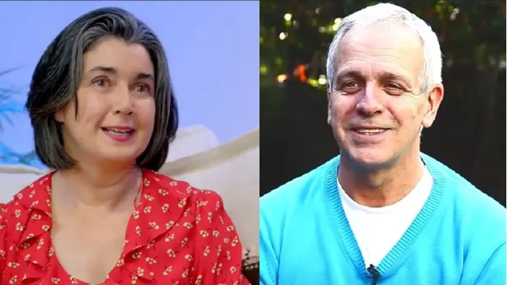 Su pareja, la actriz Paulina Urrutia conversó con la prensa en el velorio del periodista.