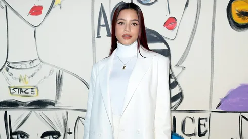 NEW YORK, NEW YORK – FEBRUARY 11: Emilia Mernes attends the alice + olivia by Stacey Bendet Fall 2023 Presentation at Highline Stages on February 11, 2023 in New York City. (Photo by Dimitrios Kambouris/Getty Images for alice + olivia)