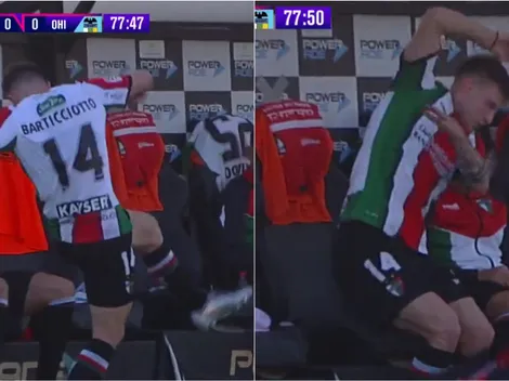 Pataleta de Bruno Barti al ser reemplazado