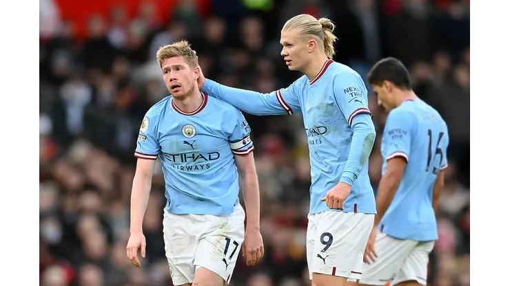 Kevin de Bruyne ganó el año pasado y espera repetir, pero Erling Haaland amenaza con quitarle el cetro. Foto: Getty Images.