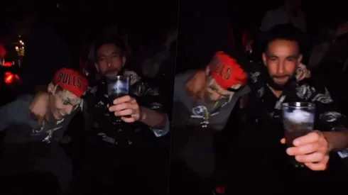 Mauricio Isla lo dio todo en la pista de baile con Marcianeke tras despedirse de Universidad Católica.