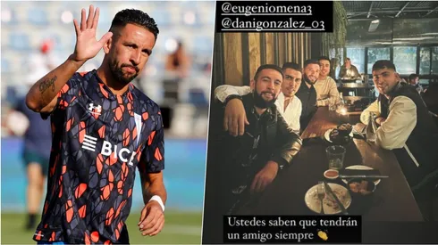 El Huaso compartió con algunos compañeros tras su adiós a la UC