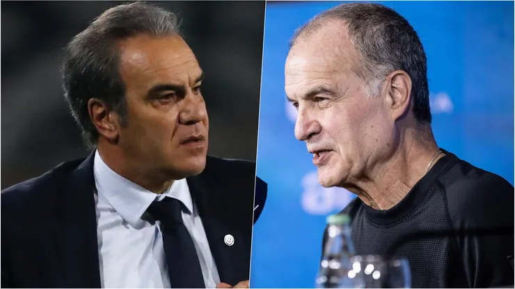 Martín Lasarte cuestionó el arribo de un extranjero a la selección de Uruguay, a lo que Marcelo Bielsa respondió con una tremenda frase. Foto: Photosport/Comunicaciones Uruguay