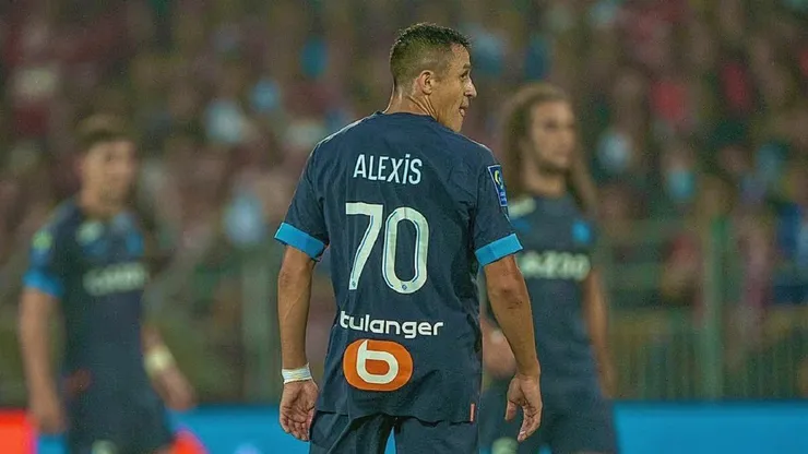 Alexis Sánchez anotó en el último triunfo del Marsella.