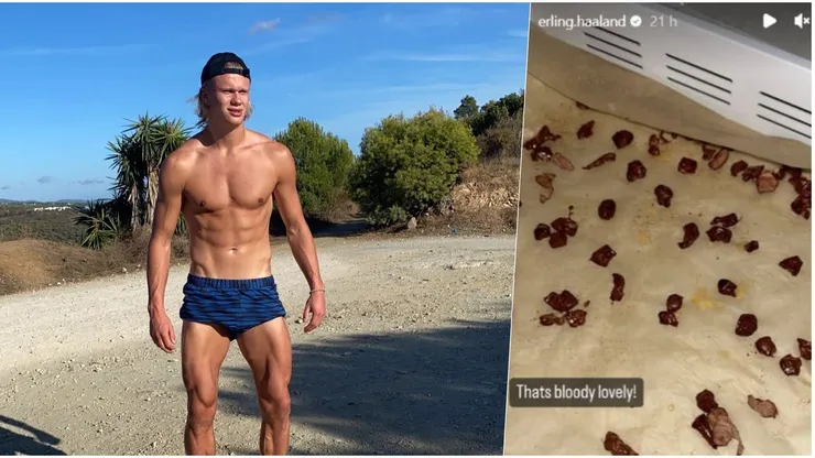 La extraña dieta de haaland que causó impacto en redes sociales