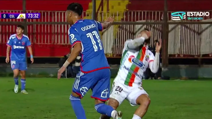 Osorio se va expulsado ante Cobresal y la U se llena de bajas