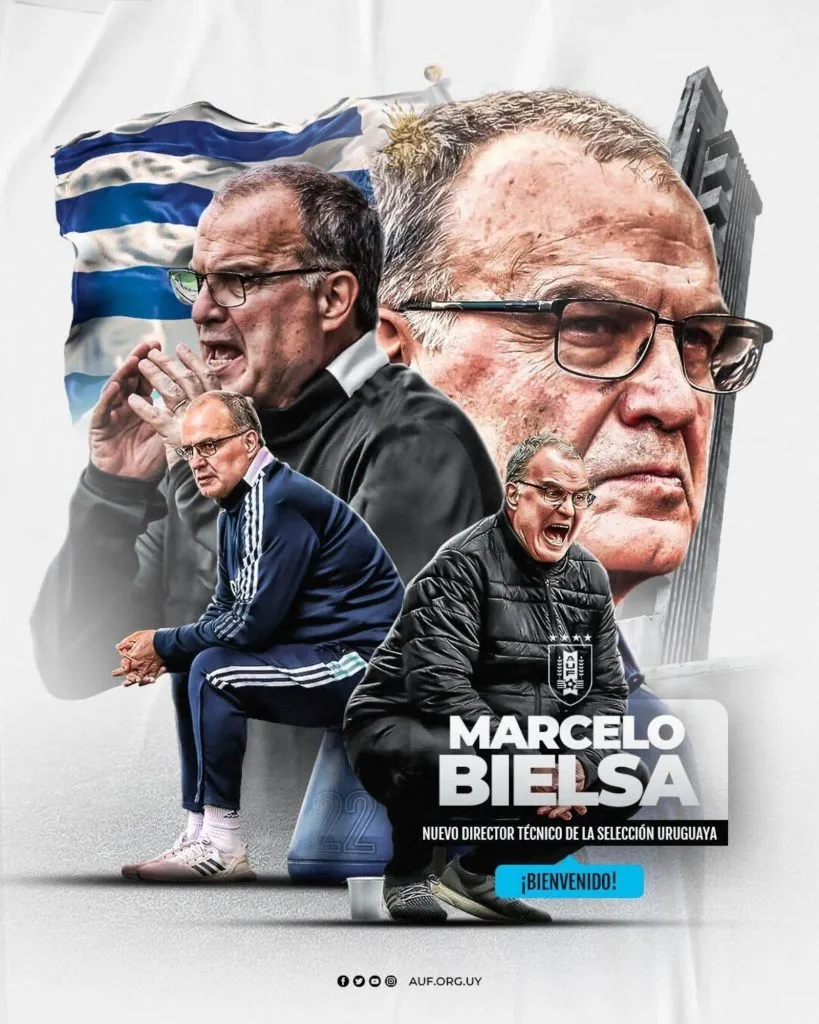 La bienvenida para Marcelo Bielsa.