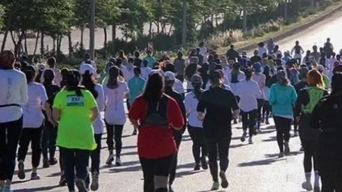 Algunas de las imágenes que se viralizaron en redes sociales, se encargaron de proteger la identidad de las corredoras