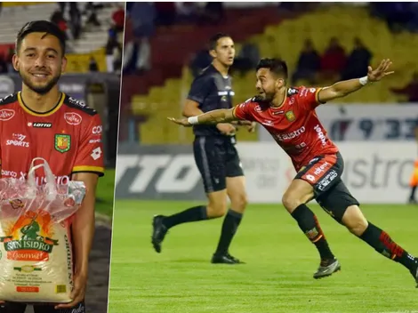 Ecuador: Figura del partido es premiado con bolsa de arroz