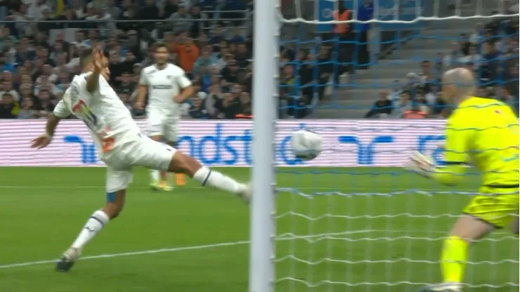Alexis Sánchez anotó el empate del Marsella en el Vélodrome. Foto: ESPN.