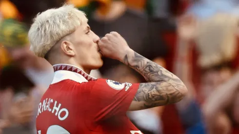 Alejandro Garnacho consiguió el gol definitivo en el triunfo del united frente al Wolverhampton | Twitter: Manchester United