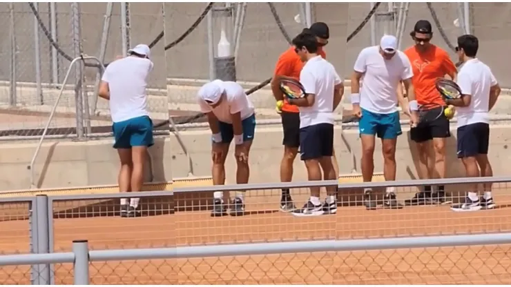 Rafael Nadal tuvo que suspender uno de sus entrenamientos por problemas físicos, y a 17 días de Roland Garros enciende las alarmas.