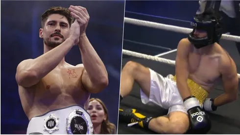 Shelao ganó por lesión de su rival, pero Garmendia no pudo ante Coscu.