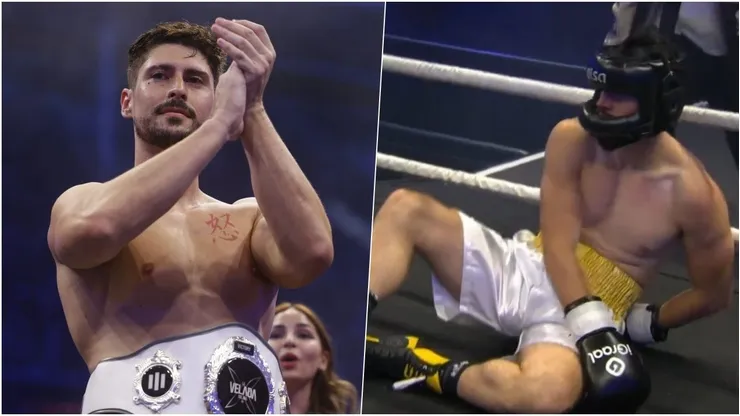 Shelao ganó por lesión de su rival, pero Garmendia no pudo ante Coscu.