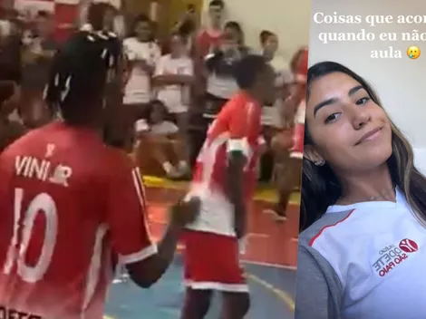 Es un meme: Niña brasileña falta al colegio ¡y Vini Jr va a jugar!