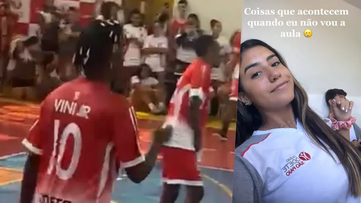 Es un meme: Niña brasileña falta al colegio ¡y Vini Jr va a jugar!