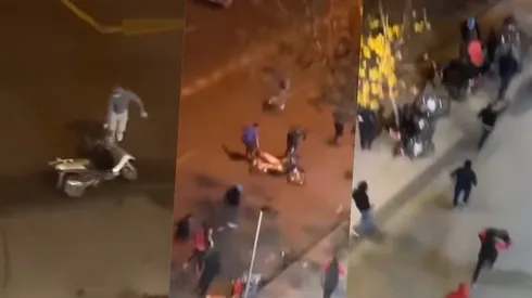 Barristas agredieron a repartidores