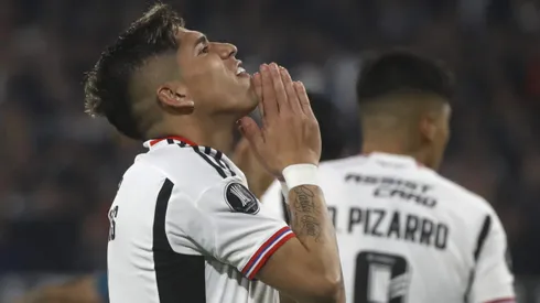 Carlos Palacios se lamenta una de las ocasiones perdidas por Colo Colo en el 0-0 frente a Deportivo Pereira.