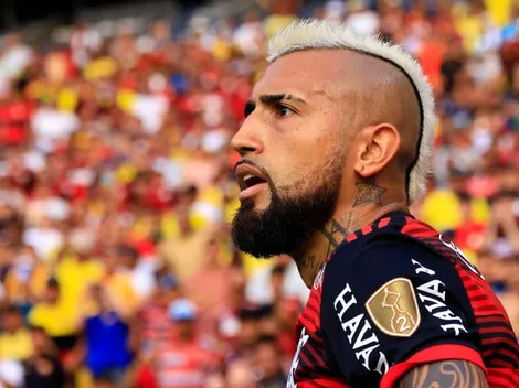 Vidal sufre: el chileno se lesiona y es baja en Flamengo