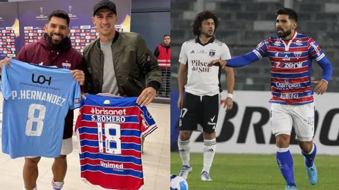 El Tucu Hernández regaloneó al Pulpo Romero, delantero de Fortaleza con quien forjó una amistad durante su carrera.