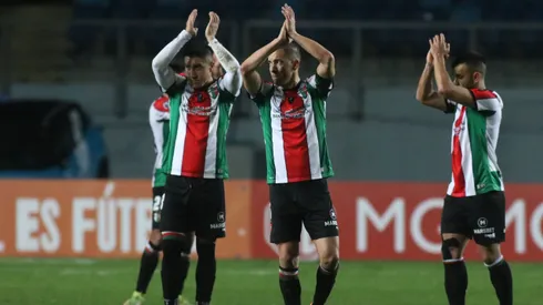 Agustín Farías anotó un gol del descuento para Palestino ante Fortaleza. Pero no sirvió para evitar la eliminación de la Copa Sudamericana.