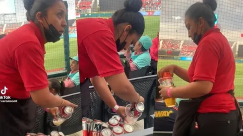Una insólita situación se vivió en las galerías de un estadio mexicano.