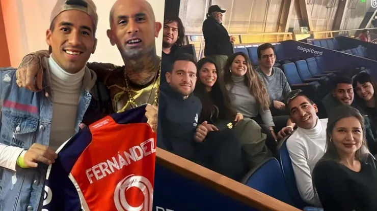 Jugadores de la U se lucieron en el show de Ke Personajes en el Movistar Arena.