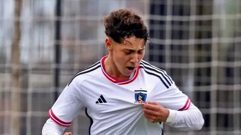 Franco Garrido Caszely juega en la Sub 16 de Colo Colo.