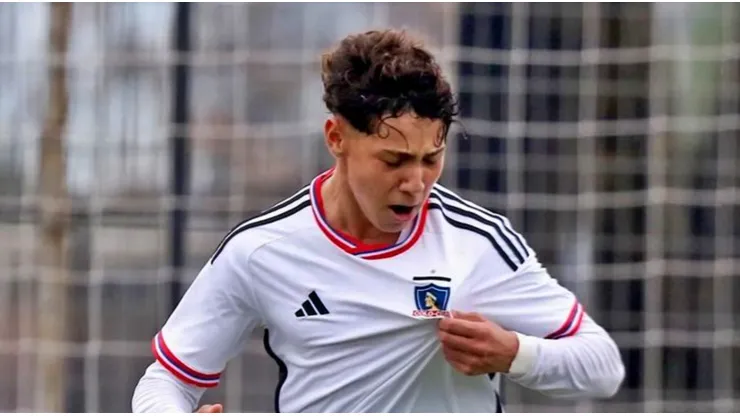 Franco Garrido Caszely juega en la Sub 16 de Colo Colo.