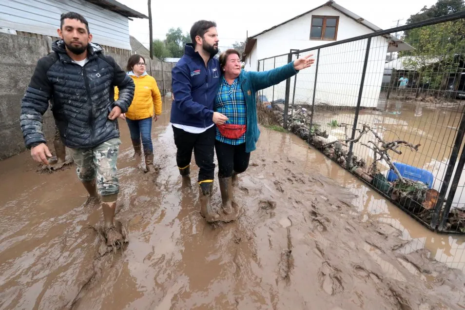 Boric visitó a Coltauco. | Foto: ATON