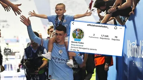 El hijo de Phil Foden dio el salto a Instagram y tiene casi dos millones de seguidores.