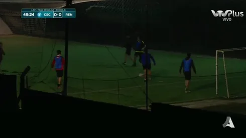 El partido relatado por la transmisión uruguaya