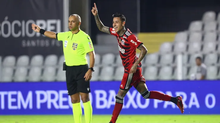 Erick Pulgar fue la figura del triunfo de Flamengo.