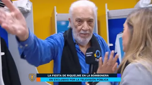 El ex seleccionado argentino sacó a la periodista.